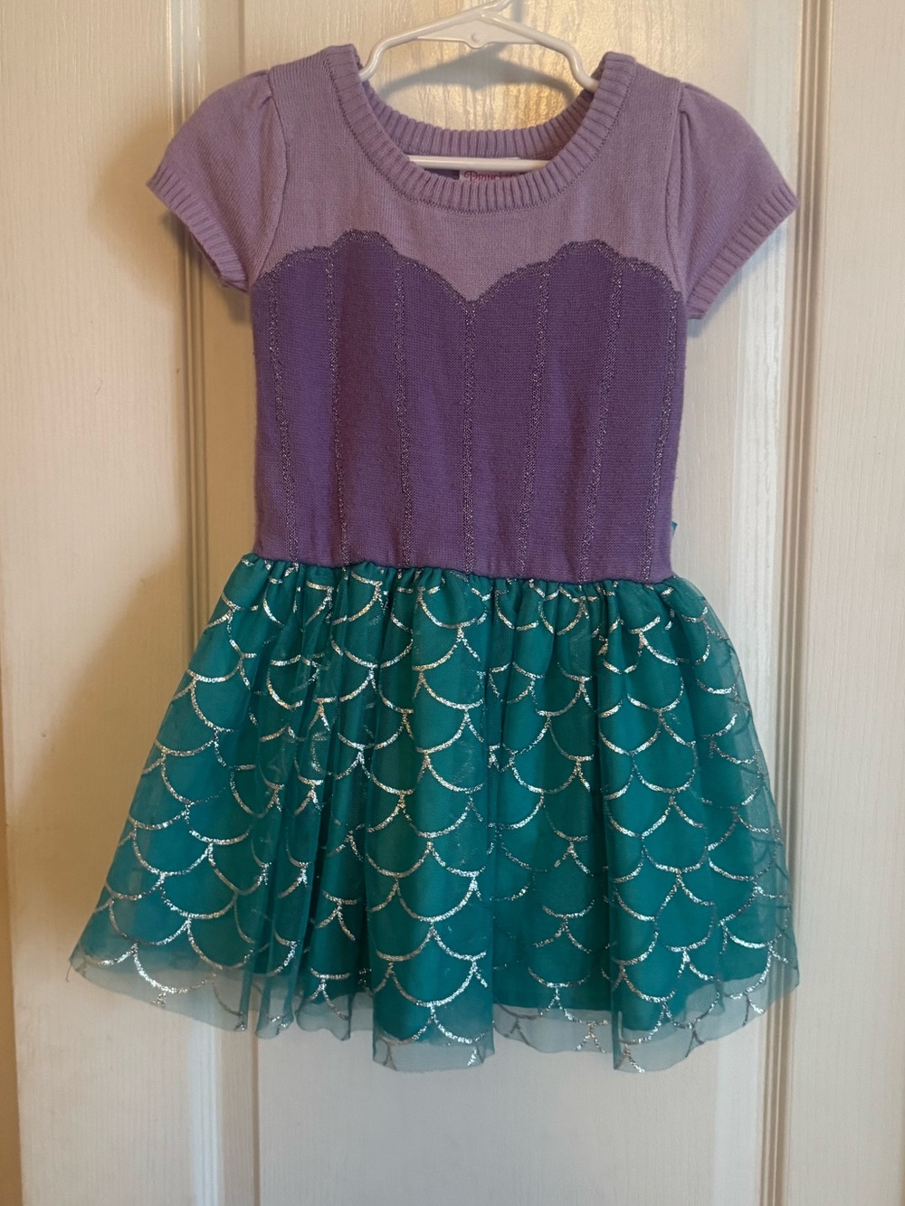 Kids Purple and Teal Mermaid Dress Costume